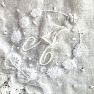 Antique Hanky with Letter "A" Monogram
